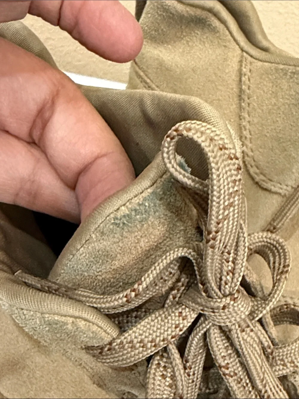 Sorel Beige Suede Lace-Up Wedge Sneakers